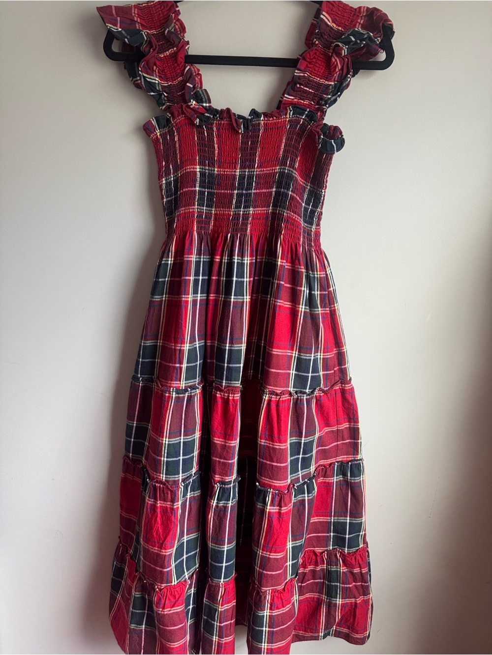 Hill House Ellie Nap Dress in Red Tartan Plaid  XS